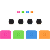 RODE COLORS 3 Set of Color-Coded Windshields, Rings & Tags for Wireless GO & Lavalier II (Set of 4)