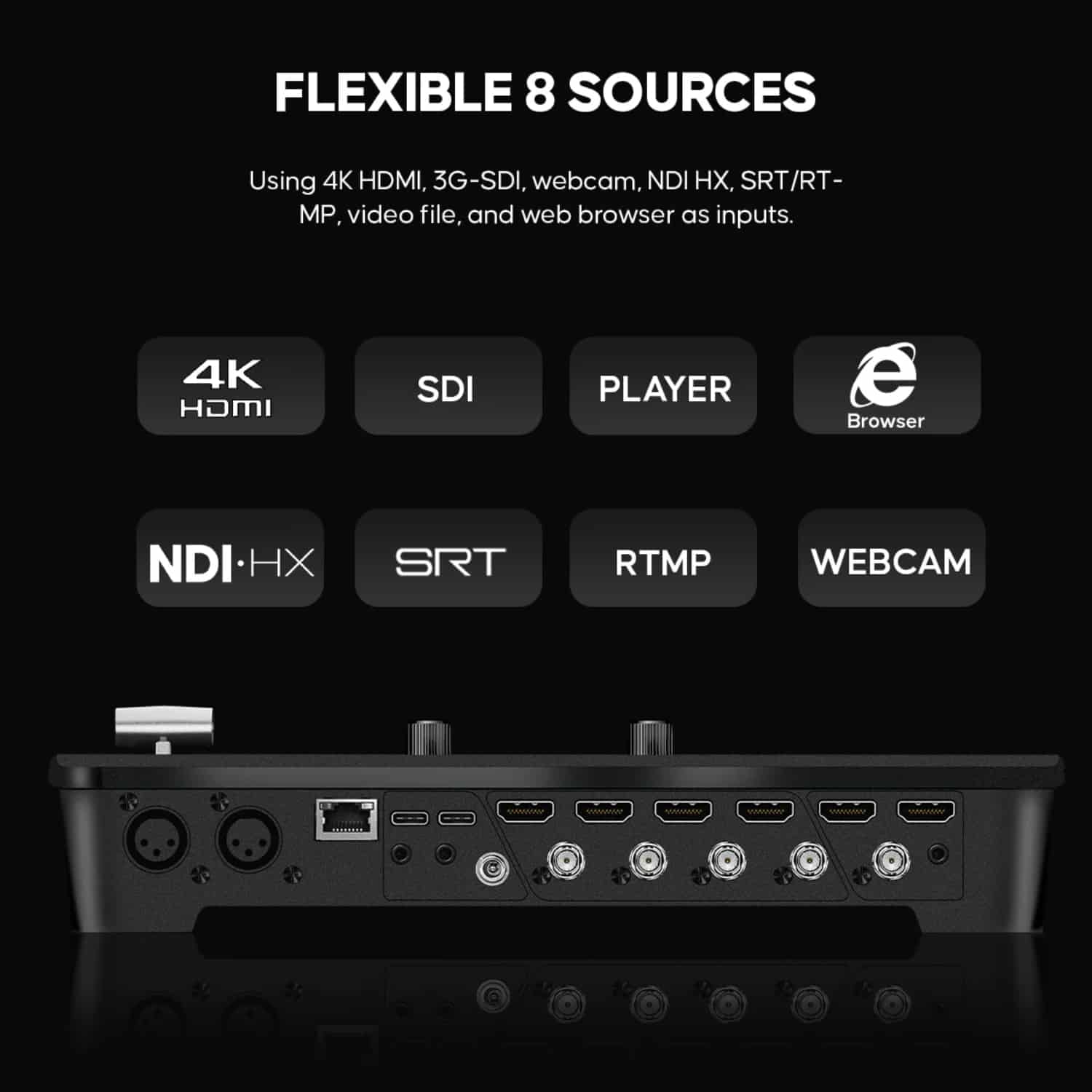 Gostream Mixer GoStream Duet 8 ISO Live Streaming Switcher | Onboard TV