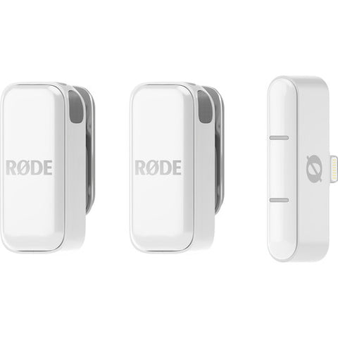 RODE Wireless Micro System w/ USB-C Connector (2.4 GHz, White)