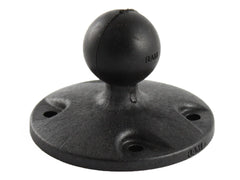 Base ronde en plastique de 6,3 cm de diamètre avec boule de 2,5 cm.