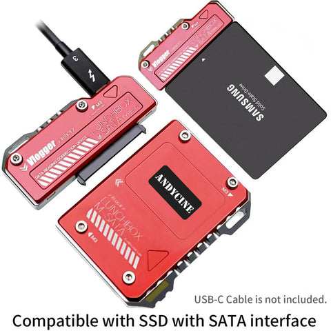 AndyCine USB Type-C Reader for LunchBox SATA SSD