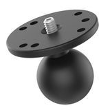 RAM Mount 1.5" Ball Adapter w/ Round Plate and 1/4"-20 Threaded Stud