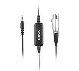 BOYA BCA6 XLR to 3.5mm Plug Microphone Cable Adapter