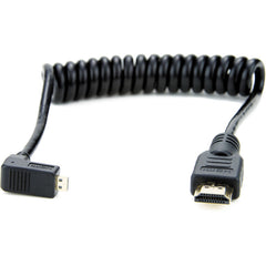 Atomos Right-Angle Micro to Full HDMI Coiled Cable 30cm