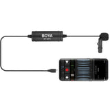Microphone cravate numérique BOYA BY-DM2 pour appareils Android