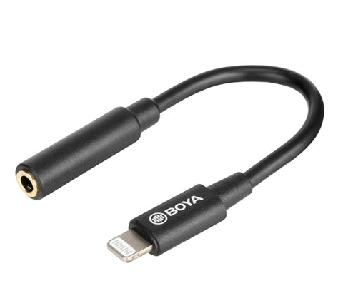 BOYA BY-K3 3.5mm TRRS to Lightning Adapter Cable