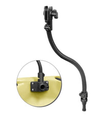 Support de kayak à bras flexible RAM avec adaptateur de cannelure QR Post et prise ouverte