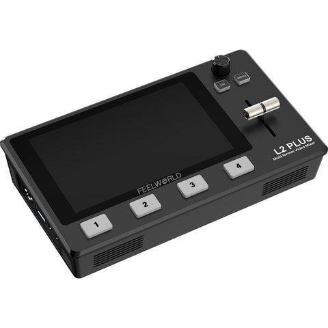 FeelWorld L2 PLUS Live Stream Switcher w/ Built-In 5.5" LCD Monitor