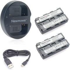 Batterie de rechange Newmowa NP-F550 (lot de 2) et chargeur