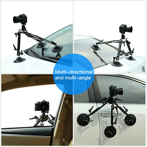 DigitalFoto Suction Cup Car Mounting System w/ Safety Strap + Vibration Isolator