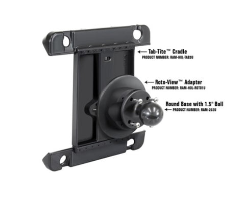 RAM Mount Roto-View Adapter Plate for Tablets