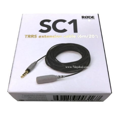 Rode SC1 TRRS 20' Extension Cable For SmartLav Microphone