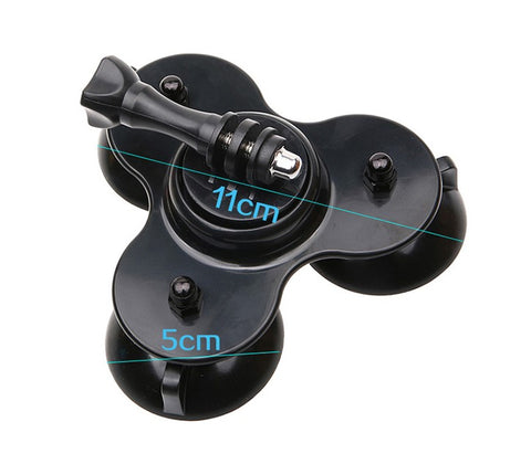 Mini Triple Suction Cup for GoPro