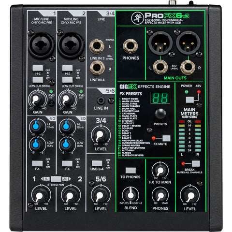 Mackie ProFX6v3 Audio Mixer